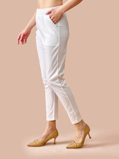 White Cotton Pant