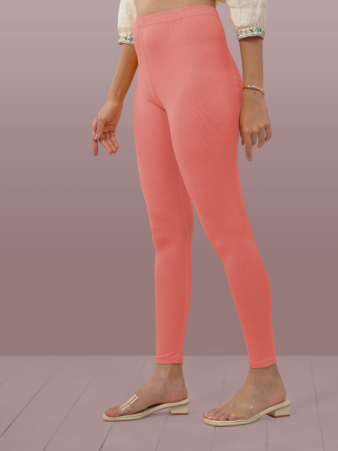 Coral Ankle Length Leggings