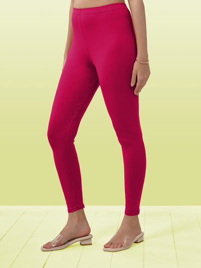 Pink Ankle Length Leggings