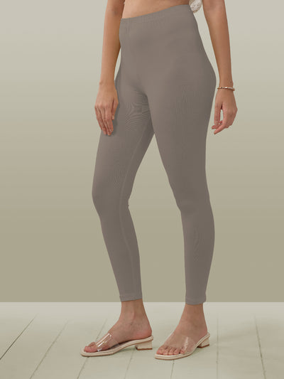 Grey Ankle Length Leggings