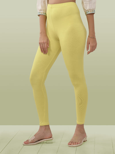 Yellow Ankle Length Leggings