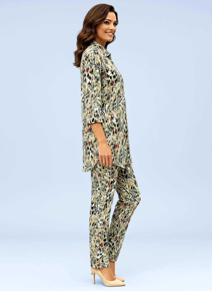 Lyra Women's Printed Premium Rayon B4 PR3 Co-ord Set