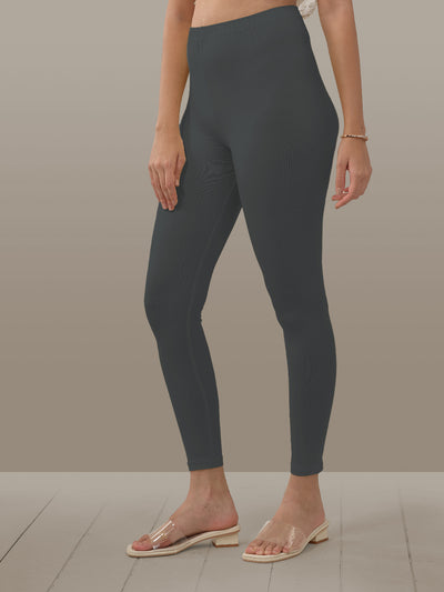 Grey Ankle Length Leggings