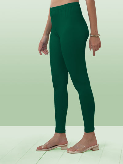 Green Ankle Length Leggings