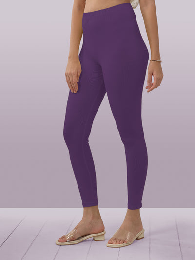 Purple Ankle Length Leggings