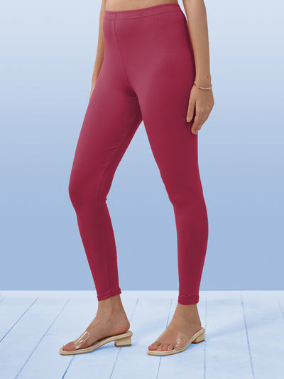 Pink Ankle Length Leggings