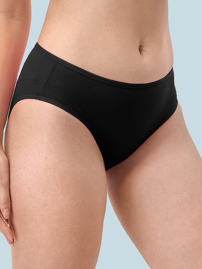 Solid Inner Elastic 4 Way Strech Hipster Assorted Color Panty #222
