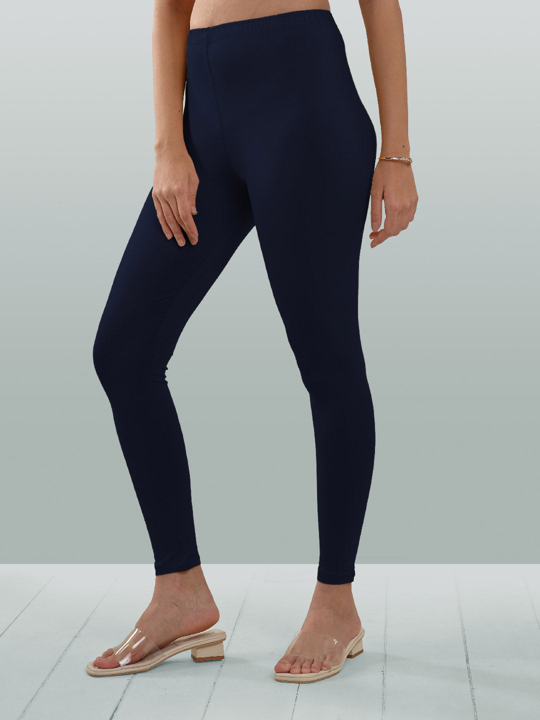 Navy Ankle Length Leggings