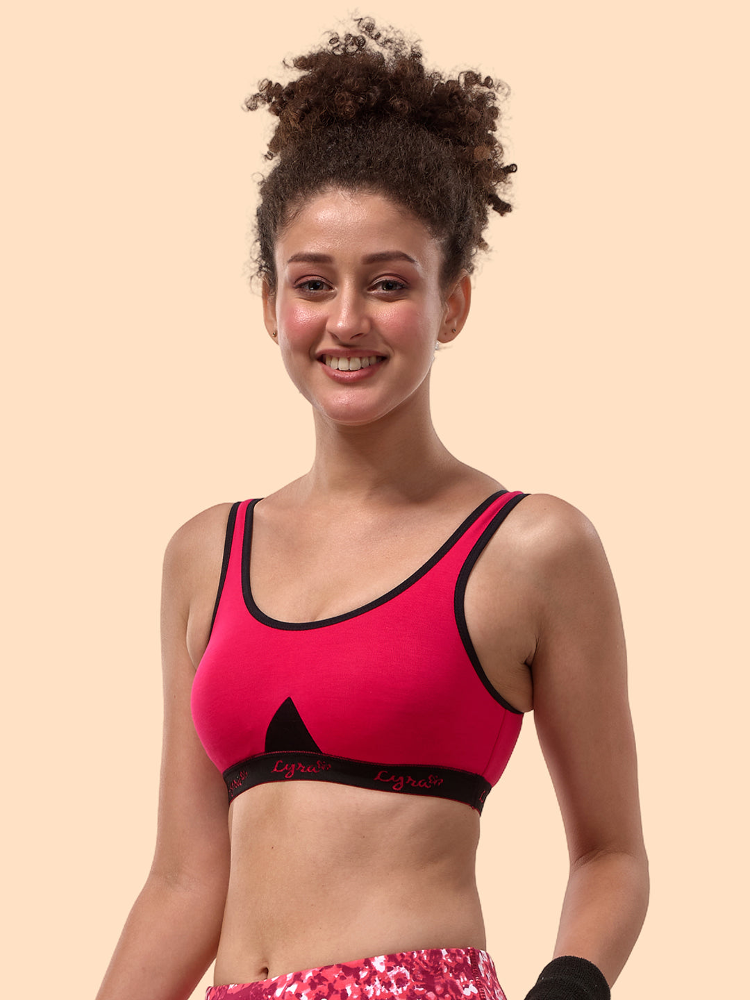 Pink Non-Padded Sports Bra #531