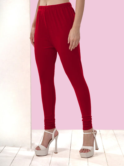 Red Winter Leggings