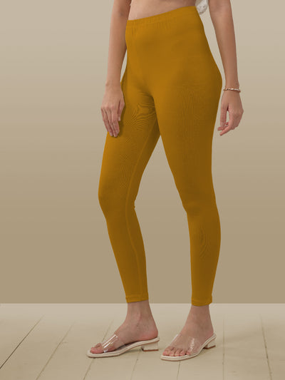 Yellow Ankle Length Leggings