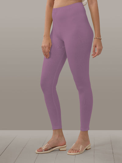 Purple Ankle Length Leggings