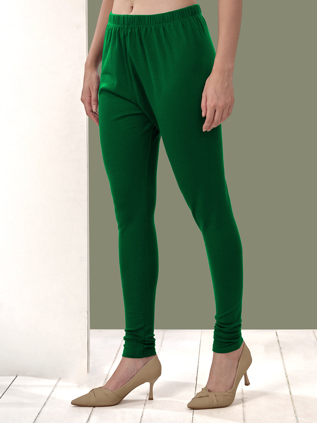 Green Winter Leggings