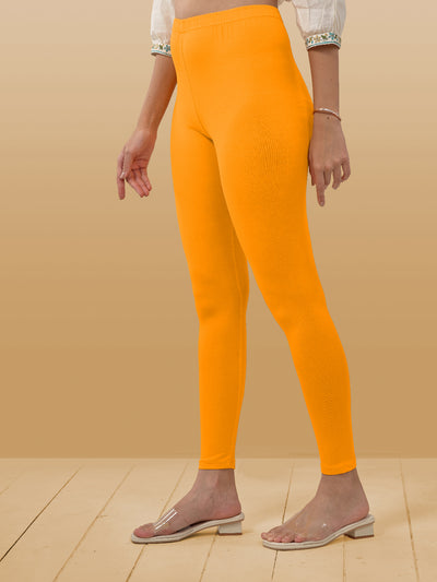 Yellow Ankle Length Leggings