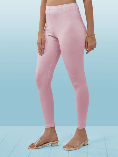 Pink Ankle Length Leggings