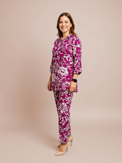 Lyra Women's Printed Premium Rayon B3 Co-ord Set