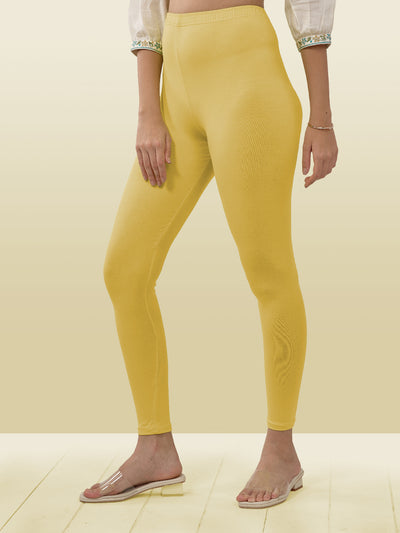 Yellow Ankle Length Leggings