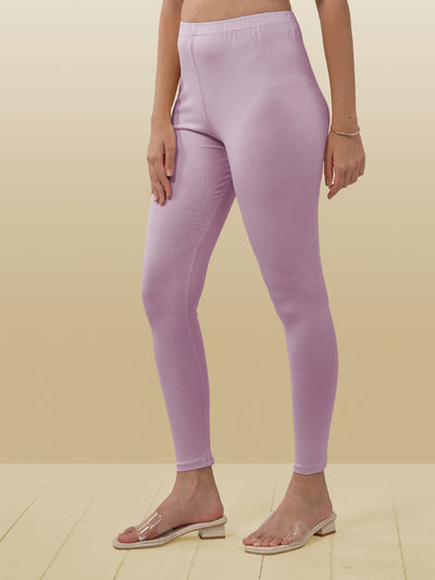 Pink Ankle Length Leggings