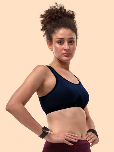 Navy Non-Padded Sports Bra #531