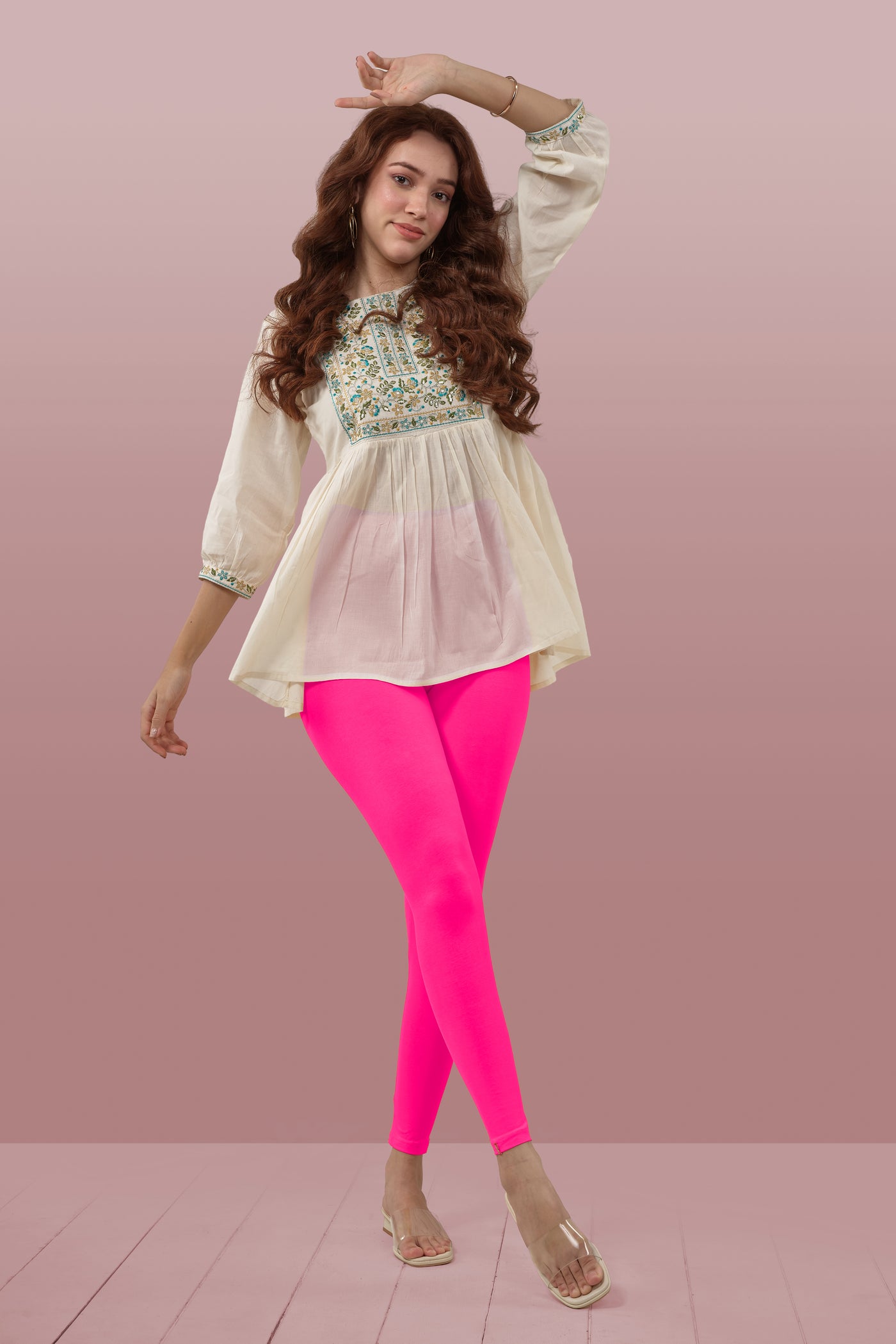 Neon Ankle Length Leggings