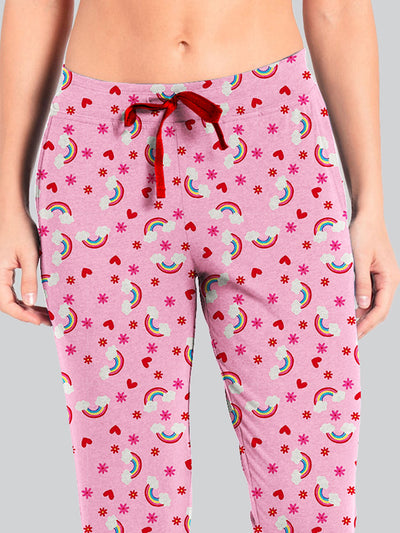 Pink Printed Relax Pyjama #602