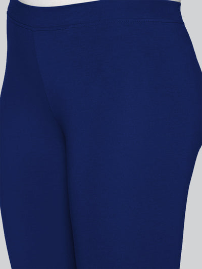 Navy Viscose Ankle Length Leggings