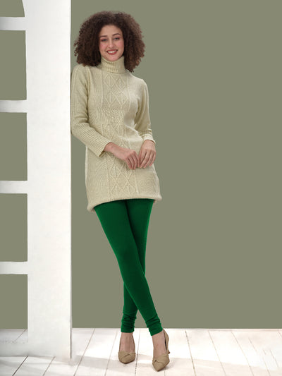 Green Winter Leggings