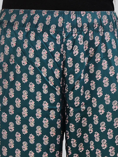 Green Printed Palazzo
