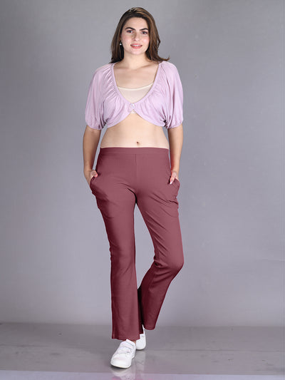 Maroon Flared Pant #331