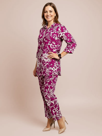 Lyra Women's Printed Premium Rayon B3 PR4 Co-ord Set