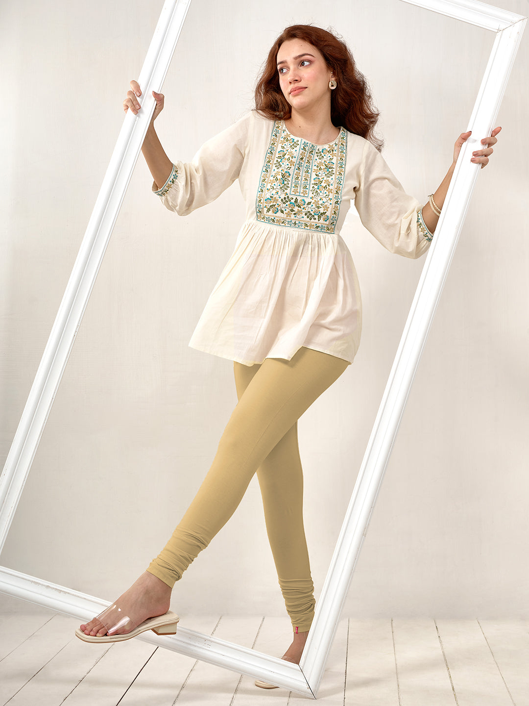 Brown Premium Churidar Leggings