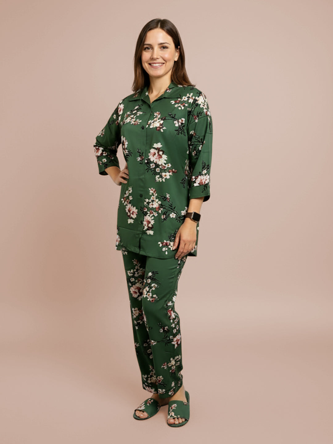 Lyra Women's Printed Premium Rayon B3 Co-ord Set