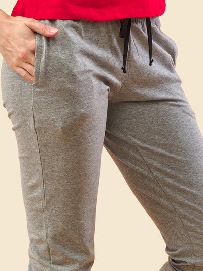 Grey 3/4 Capri Track Pant #302