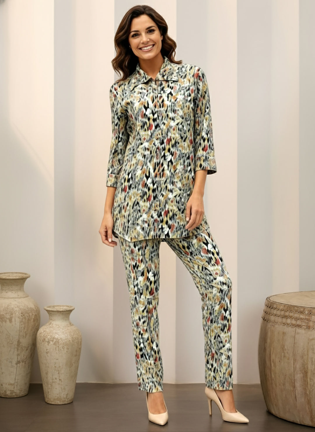 Lyra Women's Printed Premium Rayon B4 PR3 Co-ord Set