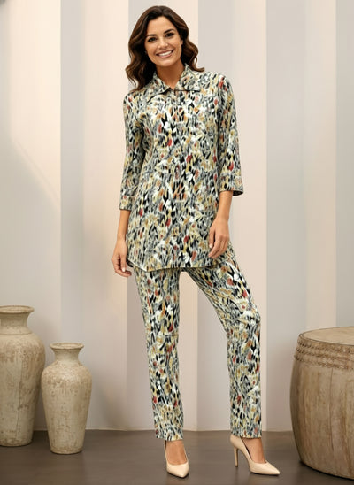 Lyra Women's Printed Premium Rayon B4 PR3 Co-ord Set