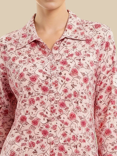 Lyra Women's Printed Premium Rayon B4 Co-ord Set