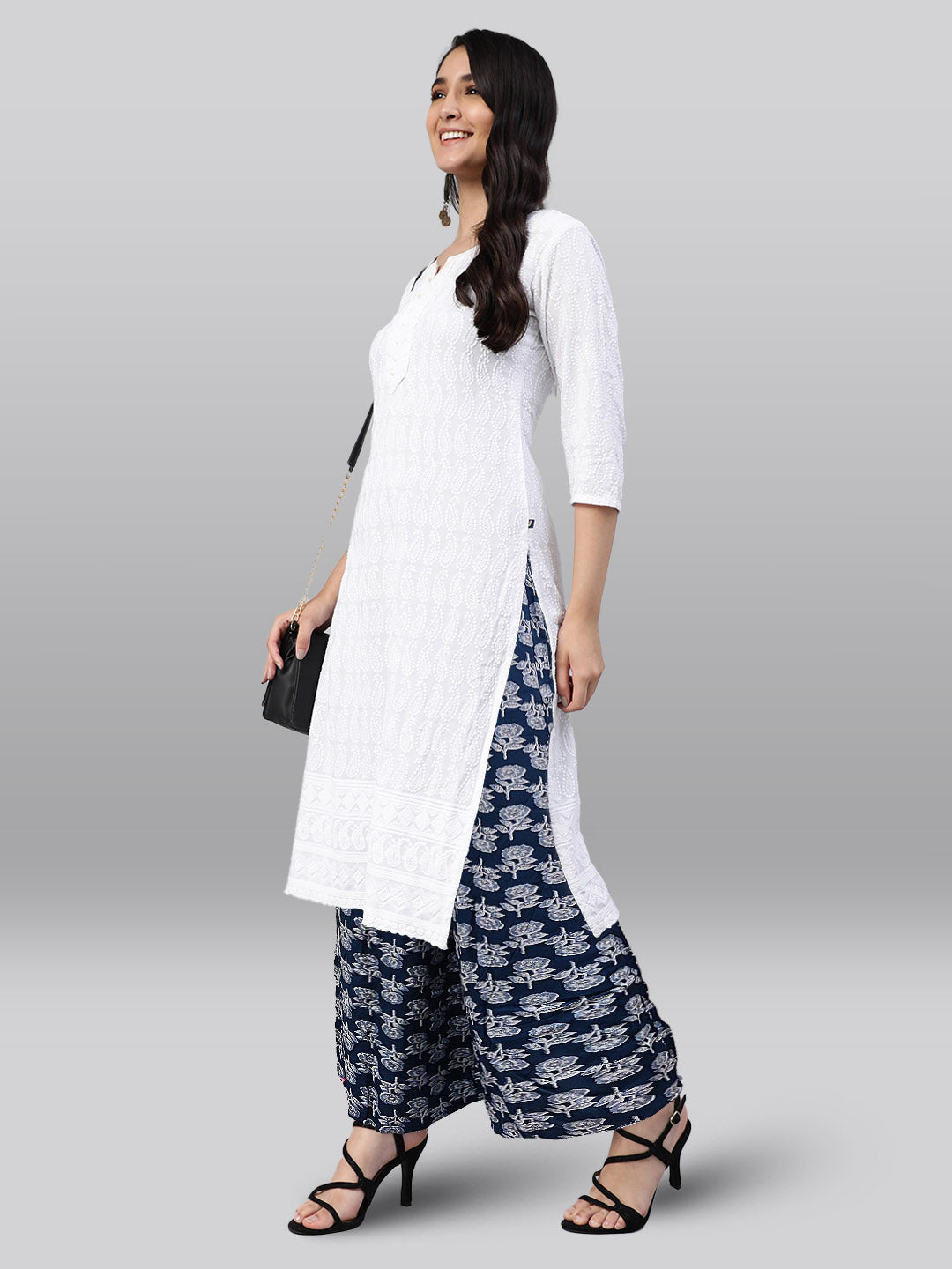 Blue Printed Palazzo