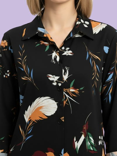 Lyra Women's Printed Premium Rayon B4 Co-ord Set