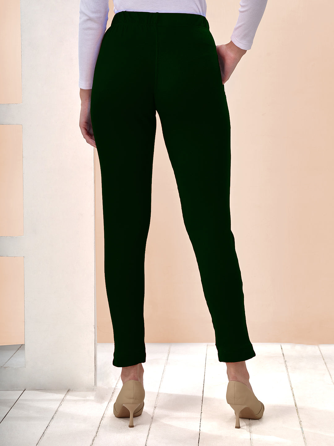 Green Winter Kurti Pant