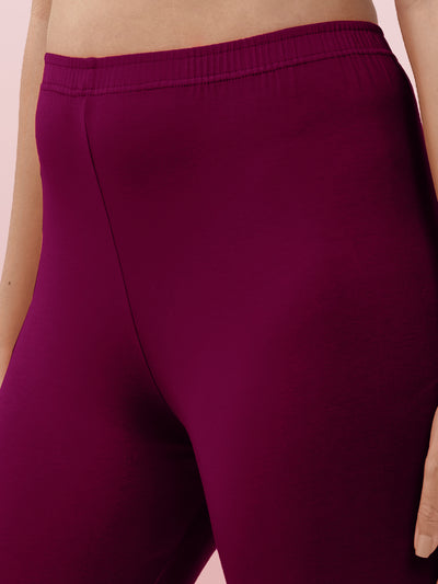 Purple Ankle Length Leggings