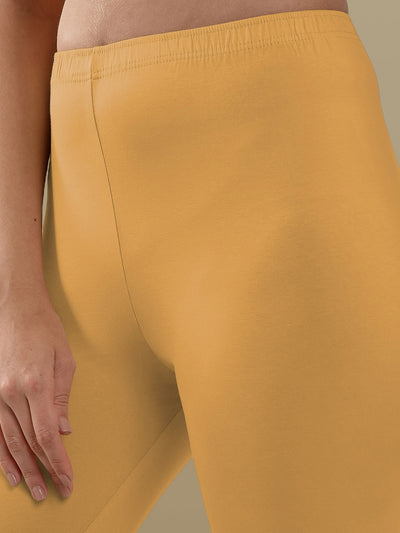 Yellow Ankle Length Leggings