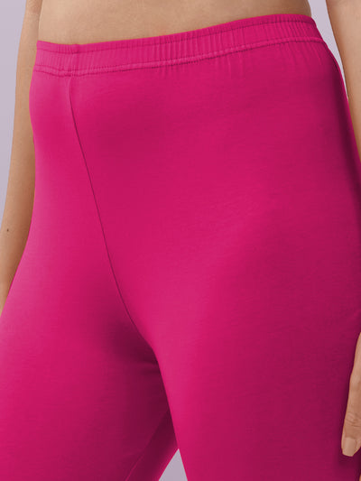 Pink Ankle Length Leggings