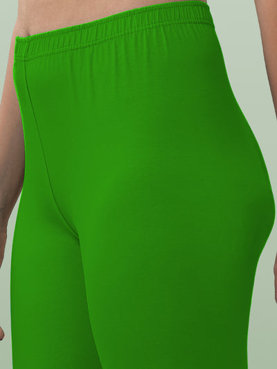 Green Ankle Length Leggings