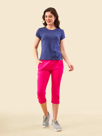 Pink 3/4 Capri Track Pant #302