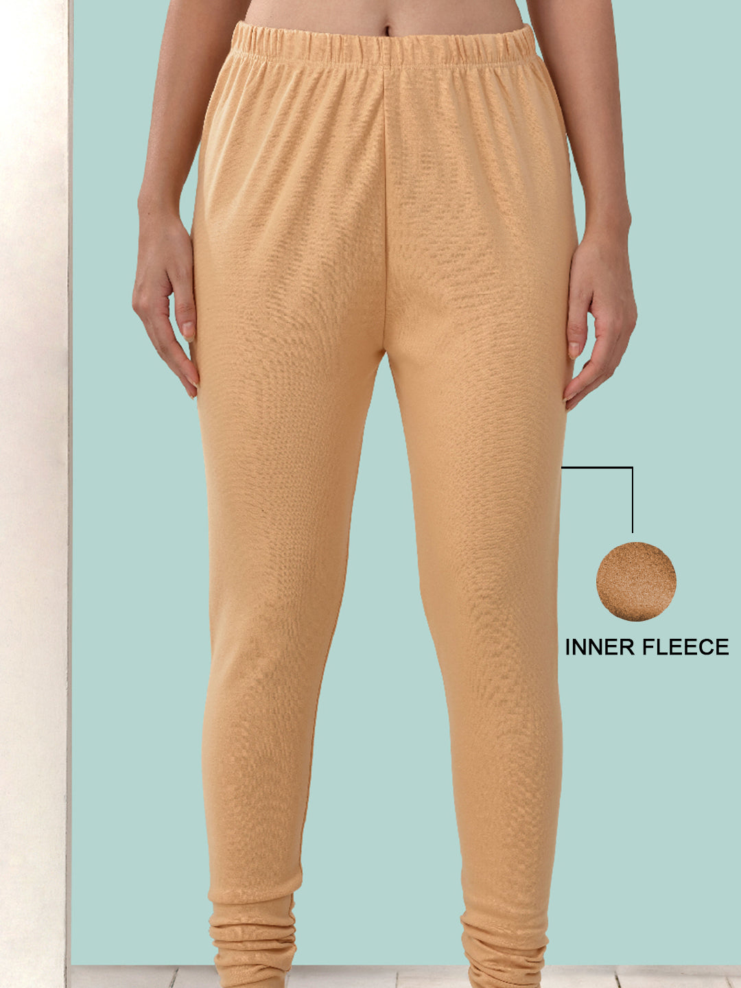 Lyra Women's Premium Winter Leggings - 95% Cotton 5% Spandex, Ultra-Soft & Color Lock (Black Melange)