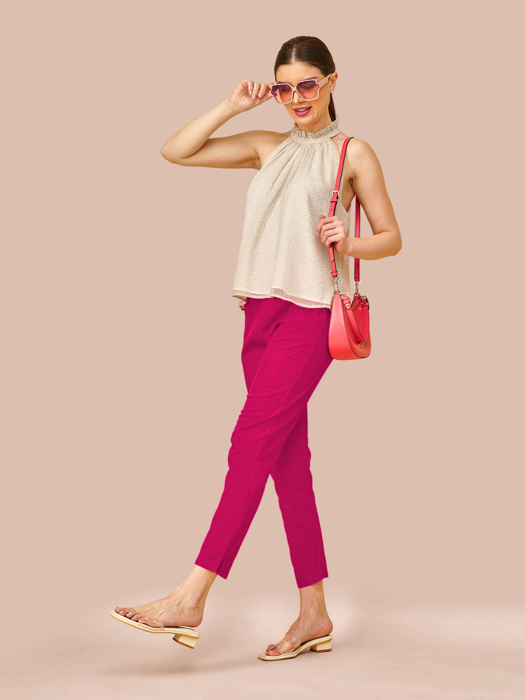 Pink Cotton Pant