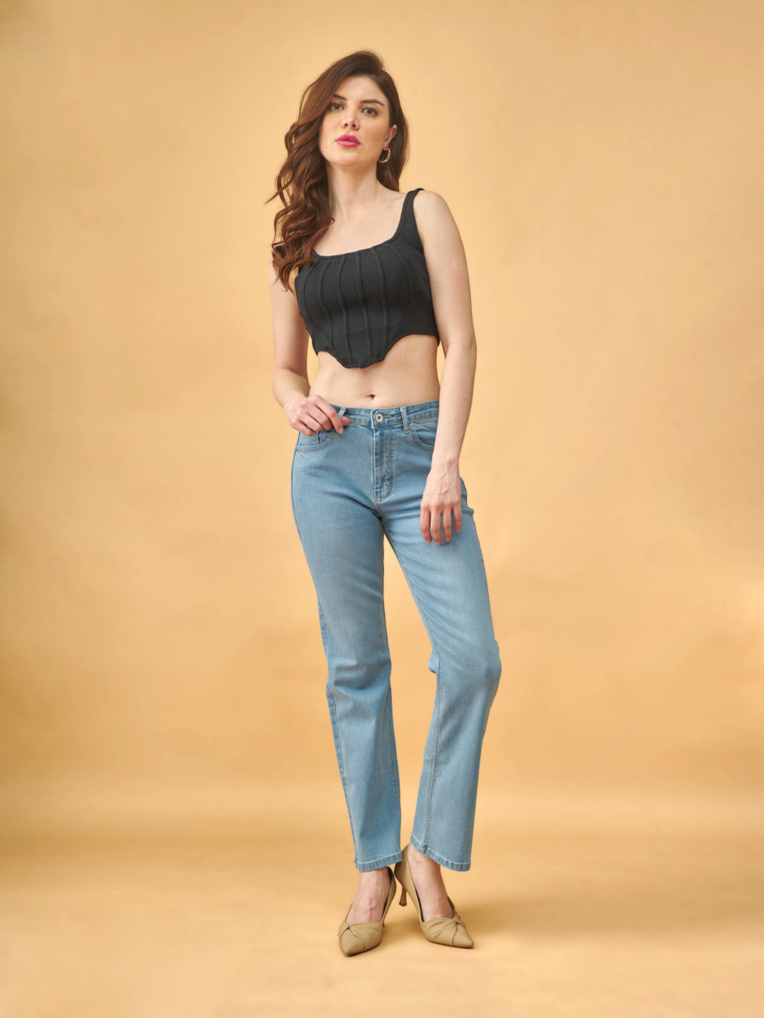 Baggy Jeans For Women | Wide-Leg Sailor Fit | Blue Denim