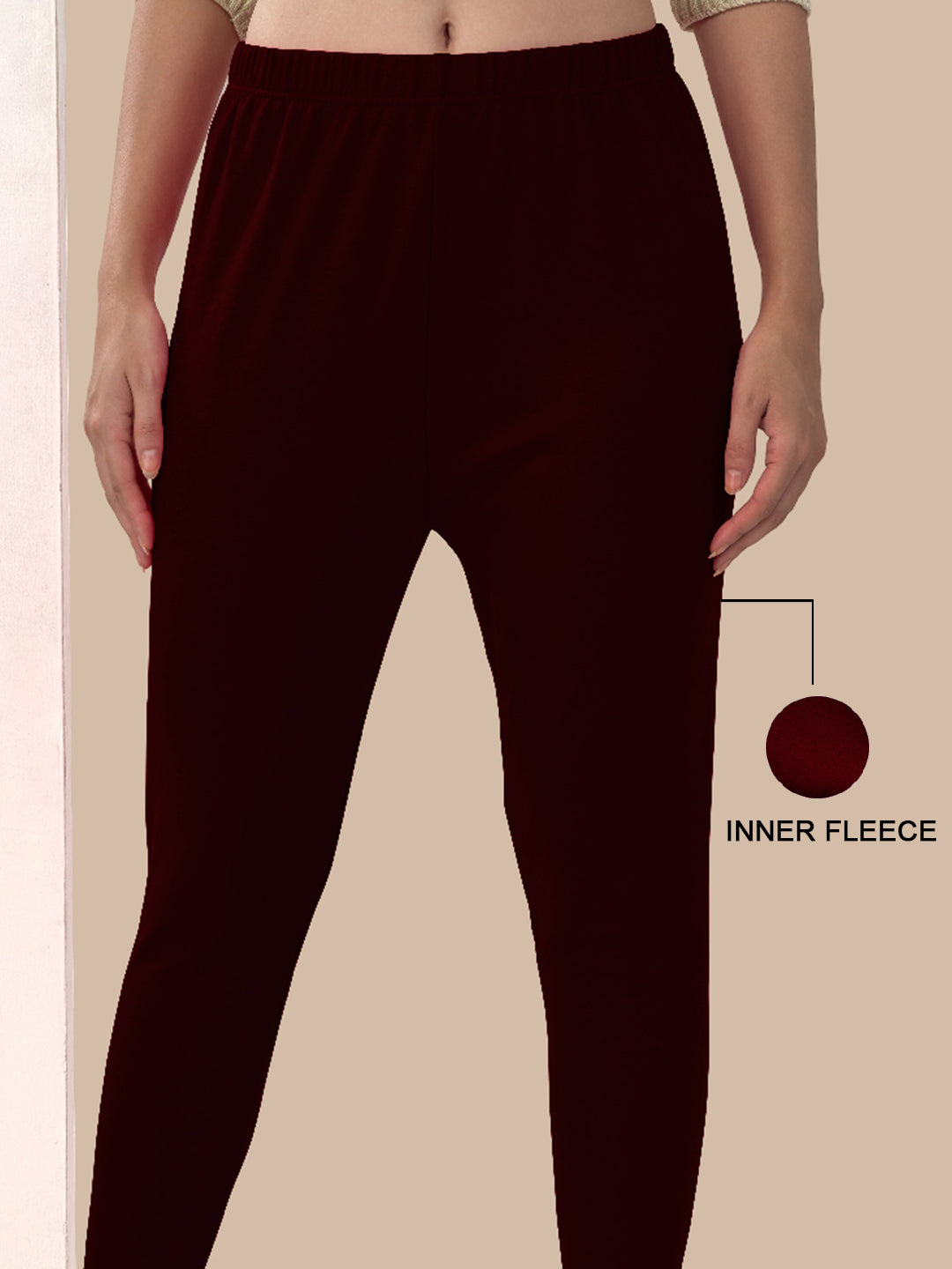 Maroon Winter Leggings