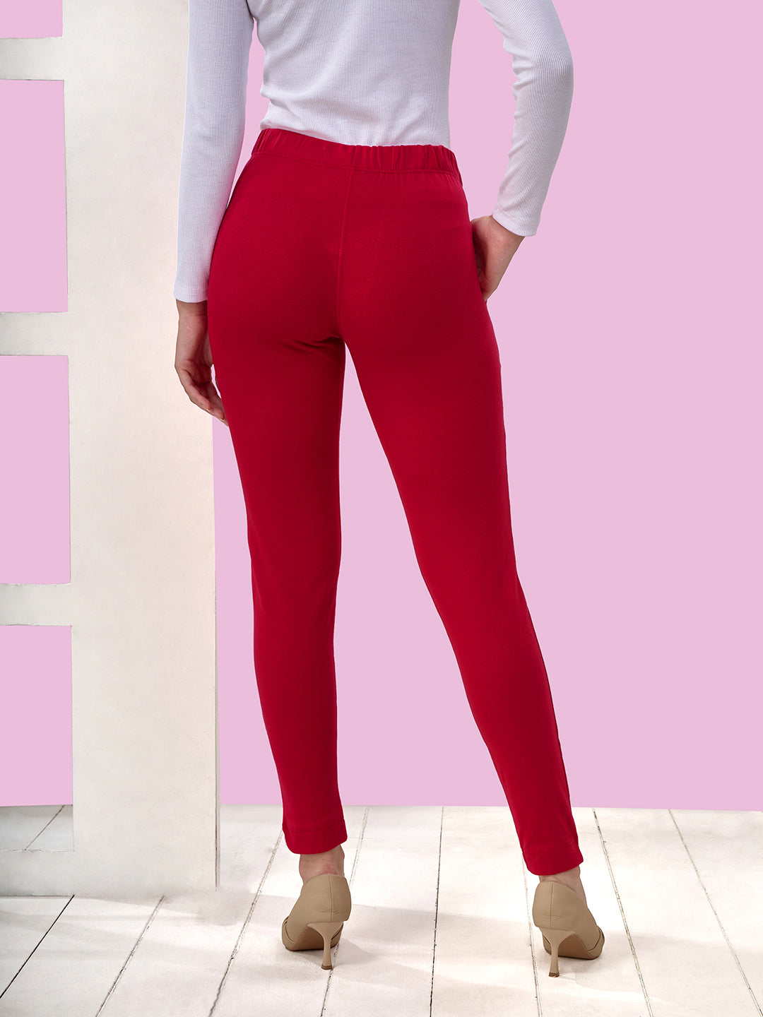 Dark Pink Winter Kurti Pant