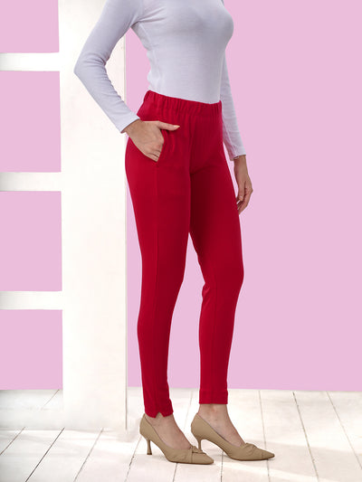 Dark Pink Winter Kurti Pant